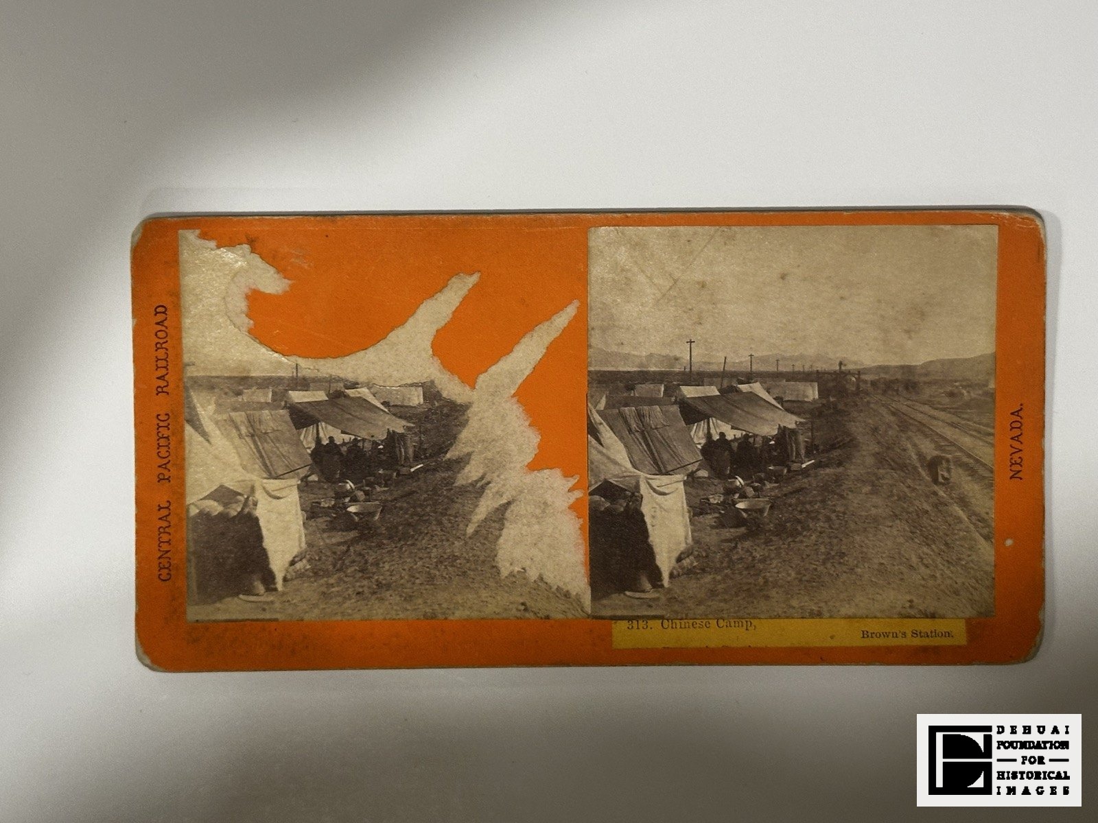 TFA-CA-103 — Mount face. Caption 313. Chinese Camp, Brown’s Station at the right edge.