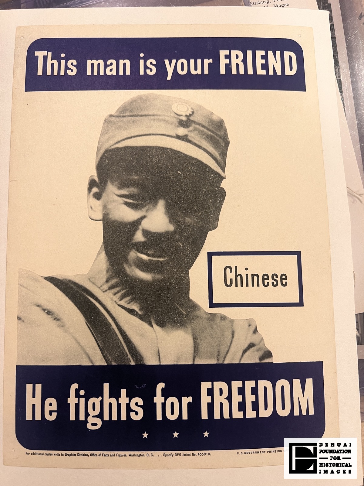 TFA-CA-125 — Face of the poster: the complete sheet, with the Office of Facts and Figures ordering line and the 1942 Government Printing Office imprint along the bottom edge.